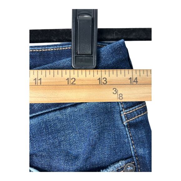 American Eagle Jeans Womens Size 4 Short Curvy High Rise Skinny Kick Dark Wash - Picture 8 of 13